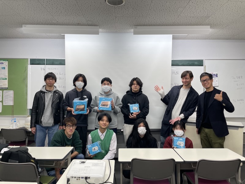Participants of the Pipecat x Gemini Live Multimodal hackathon at Osaka College of High Technology